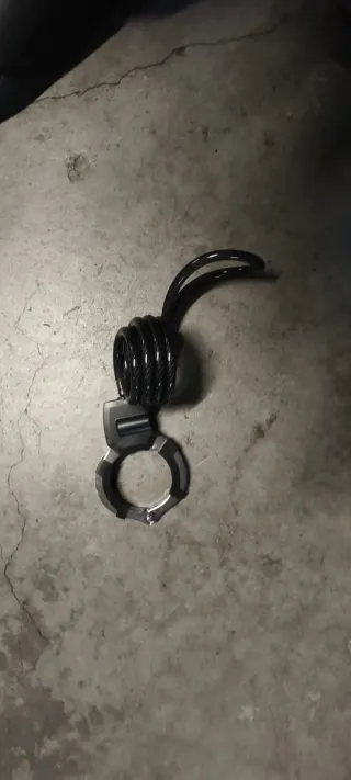 Candado esposa de cable en espiral