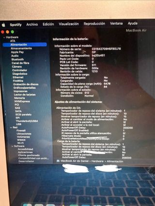 MacBook Air 2015 Plata