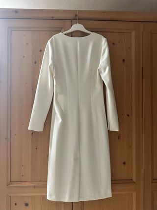 Tubino TwinSet bianco nuovo con dettaglio gioiello