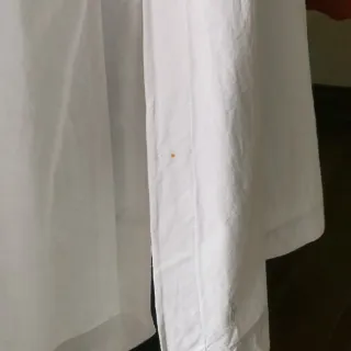 Capa de tocador antigua algodón blanco y crochet