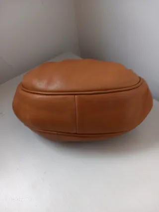 Borsa vintage pelle marrone e nera