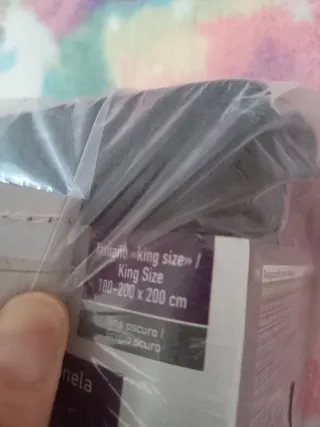 Sábana bajera negra para cama grande