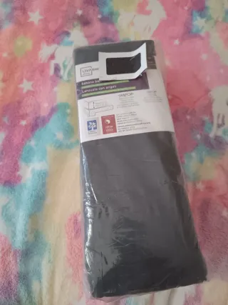 Sábana bajera negra para cama grande