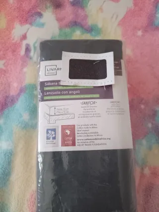 Sábana bajera negra para cama grande