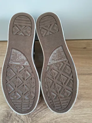 Converse con plataforma talla 40 color negro