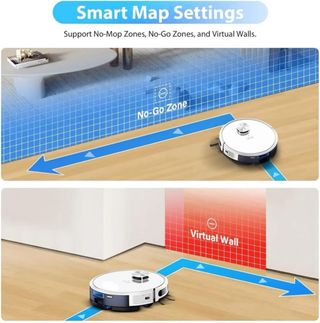 Robot aspirador con LIDAR L9000 Negro nuevo