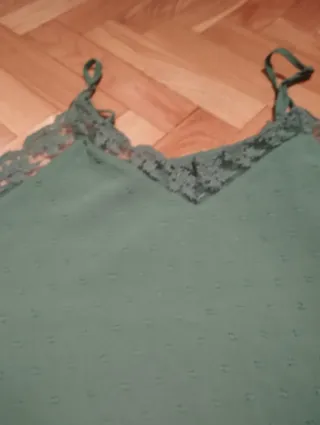 Camiseta tirantes Shein verde M