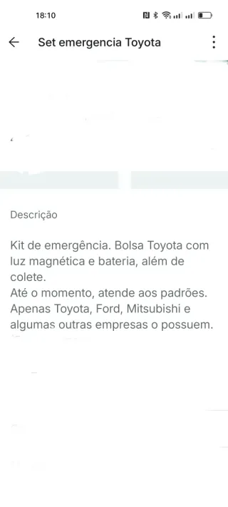 Kit Segurança Toyota PW022-00083