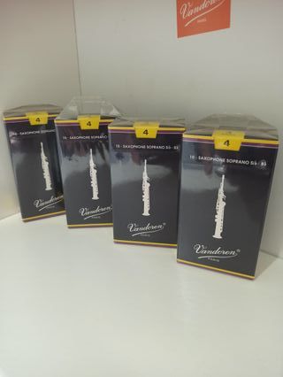 4 Cajas Cañas Vandoren Nº 4 Saxo Soprano