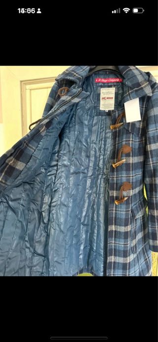 Cappottino scozzese nuovo stile anni 80 misto lana