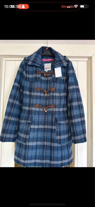 Cappottino scozzese nuovo stile anni 80 misto lana