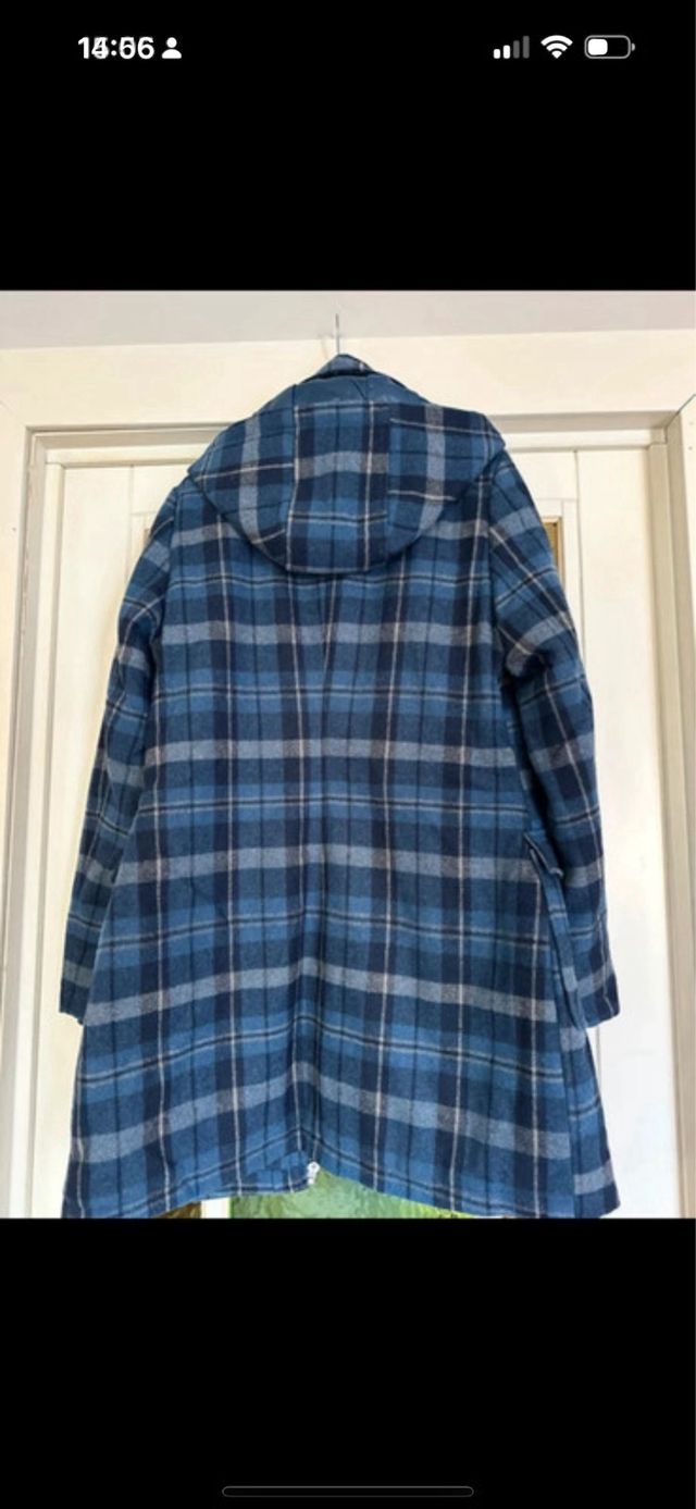 Cappottino scozzese nuovo stile anni 80 misto lana