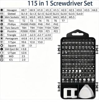 Kit de destornilladores de precisión