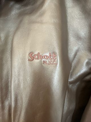 Chaqueta Cuero Schott LC5100 Marrón