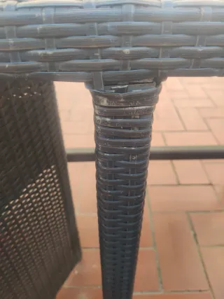 Mesa con 4 sillas Terraza Rattan