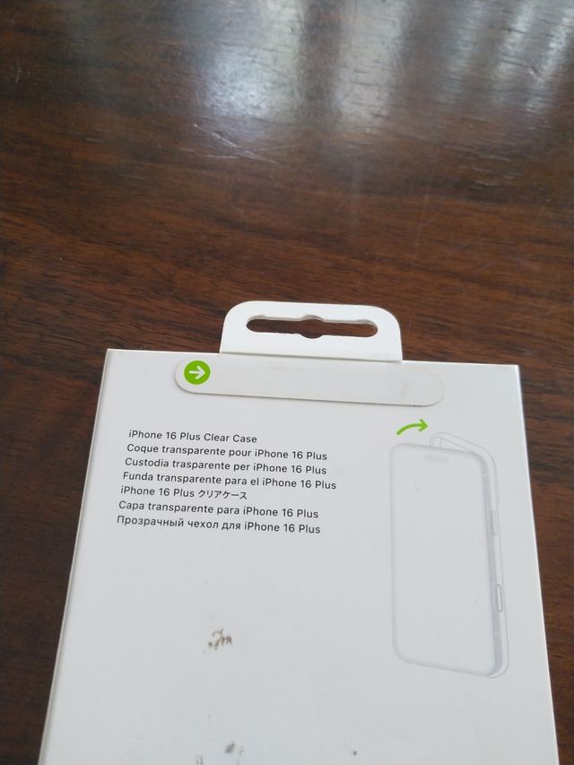 Funda Apple iPhone 16 plus clear case