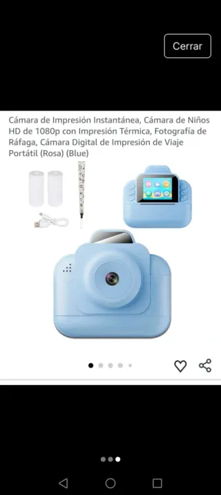 Cámara de Impresión Azul