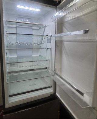 FRIGORÍFICO COMBI NO FROST MARCA HAIER EN INOX