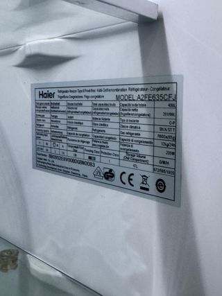 FRIGORÍFICO COMBI NO FROST MARCA HAIER EN INOX
