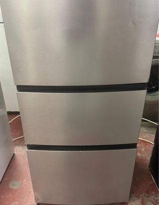 FRIGORÍFICO COMBI NO FROST MARCA HAIER EN INOX