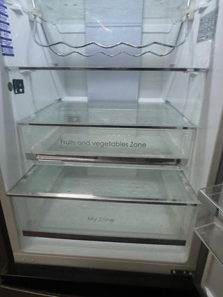 FRIGORÍFICO COMBI NO FROST MARCA HAIER EN INOX