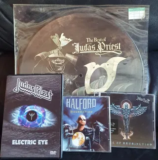 Judas Priest Lote DVD CD Vinilo Picture Disc