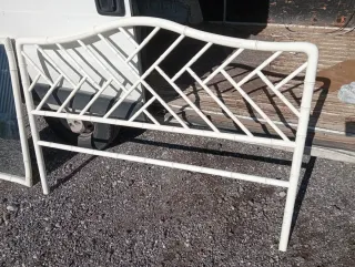 Cabecero Chippendale Bambú Blanco