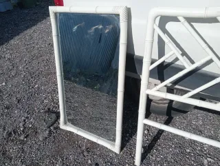 Cabecero Chippendale Bambú Blanco