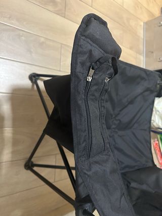 Sedia da campeggio pieghevole nera