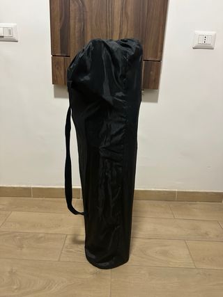 Sedia da campeggio pieghevole nera