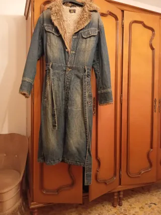 Abrigo vaquero largo vintage Lee