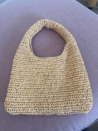 Bolso Mango Fibras naturales Beige