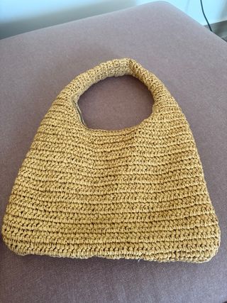 Bolso Mango Fibras naturales Beige