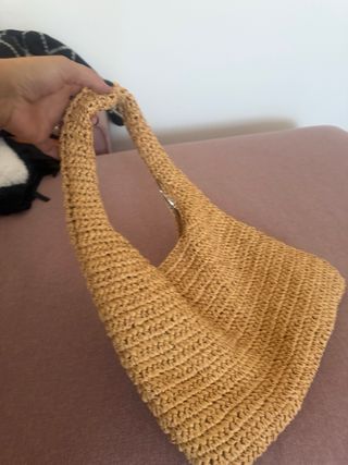 Bolso Mango Fibras naturales Beige