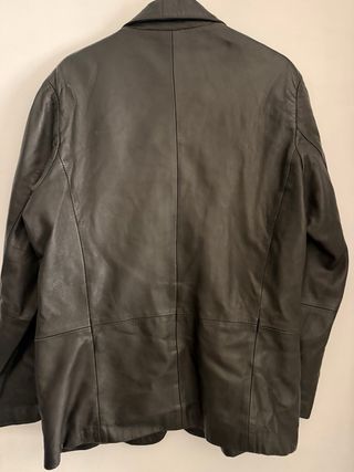 Chaqueta de piel Jack & Jones Negra