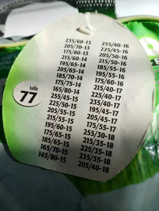 Fundas para neumáticos de nieve Talla 77