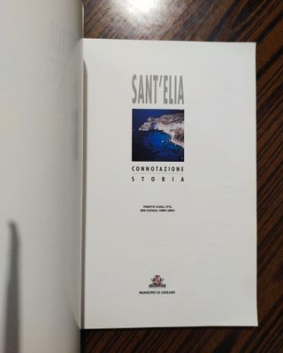 Libro Sant’Elia Cagliari – Connotazione e Storia –