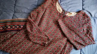 Vestido Túnica Springfield Estampado Talla L