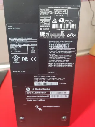 Ordenador HP Slimline Negro