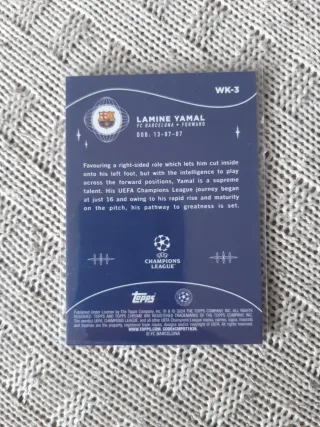 Lamine Yamal 23-24 Topps Chrome Wonderkids RC