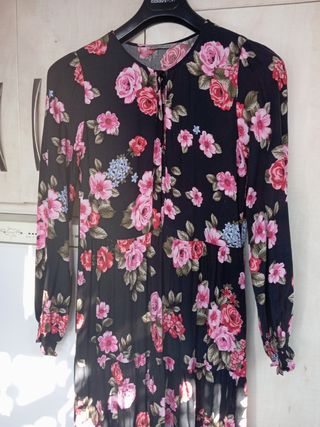 Vestido boho estampado floral Stradivarius