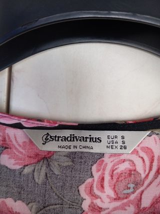 Vestido boho estampado floral Stradivarius