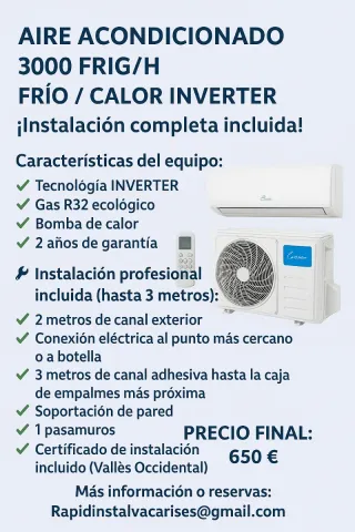 Vendo Aires Acondicionados con instalación incluid