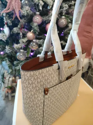 Shopper Michael Kors Beige/Marrone