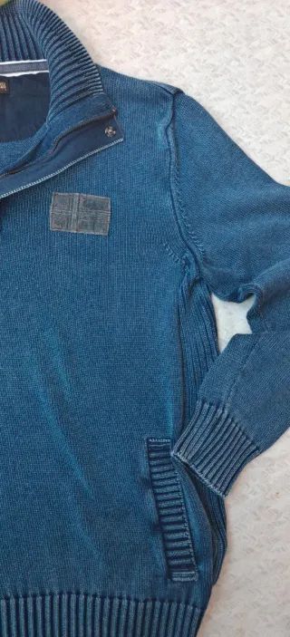 Maglione 1/4 Zip  Napapijri Blu Taglia L