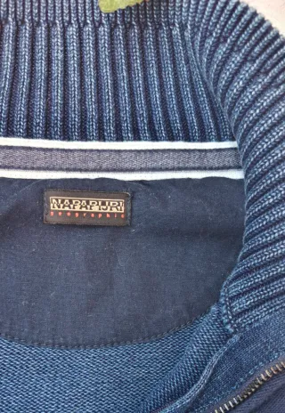 Maglione 1/4 Zip  Napapijri Blu Taglia L