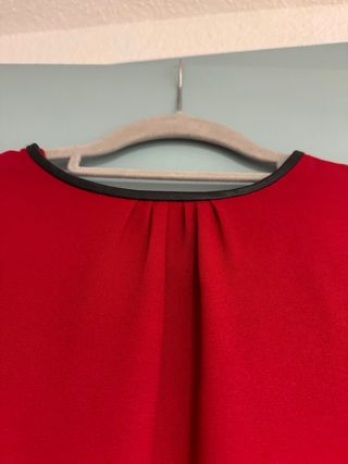 Blusa Zara Roja Talla S
