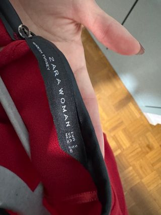 Blusa Zara Roja Talla S