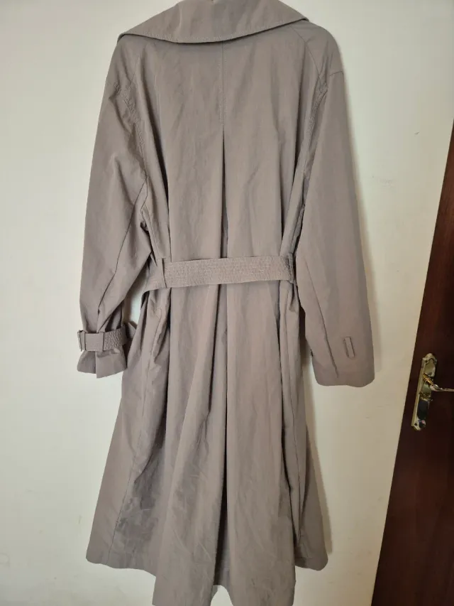 Gabardina Massimo Dutti Beige Talla L