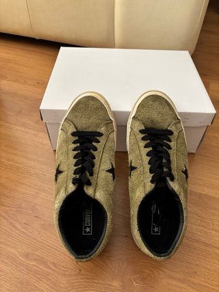 Converse One Star Talla 41 Verde/Negro